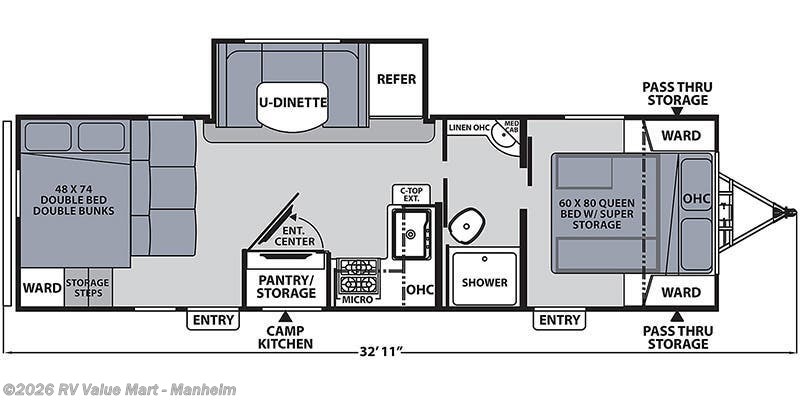 2022 Coachmen Apex Ultra-Lite 266BHS - Used Travel Trailer For Sale by RV Value Mart - Manheim in Manheim, Pennsylvania