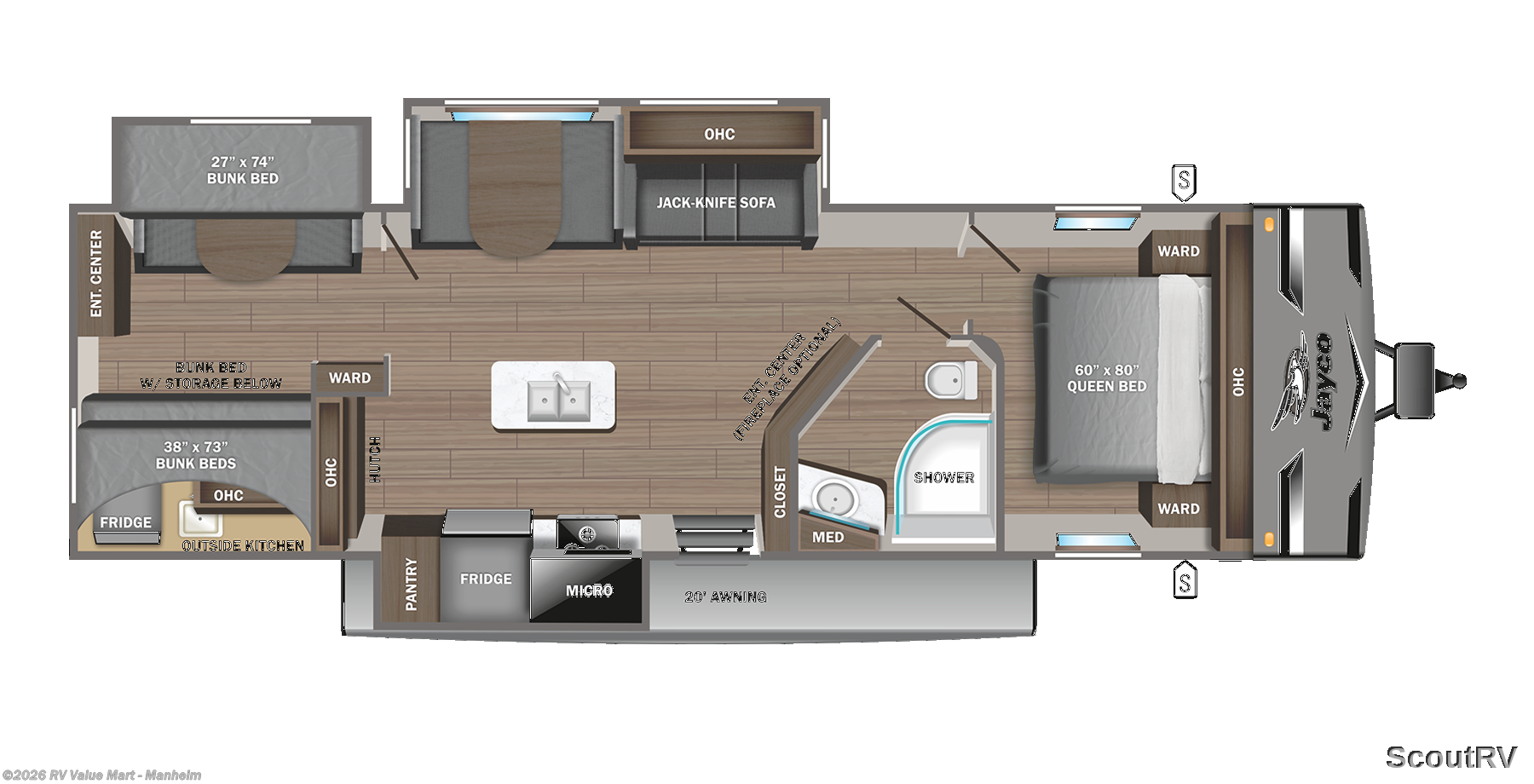 2021 Jayco Jay Flight 33RBTS - Used Travel Trailer For Sale by RV Value Mart - Manheim in Manheim, Pennsylvania