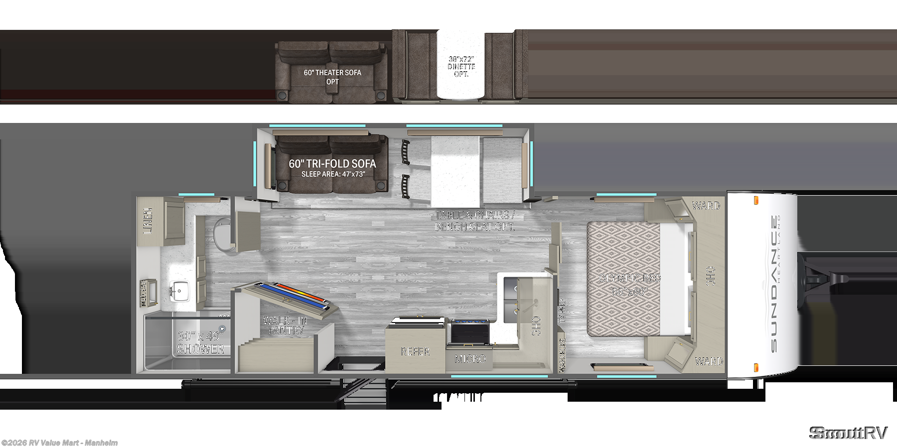 2026 Heartland Sundance Ultra-Lite 27RBSS - New Travel Trailer For Sale by RV Value Mart - Manheim in Manheim, Pennsylvania