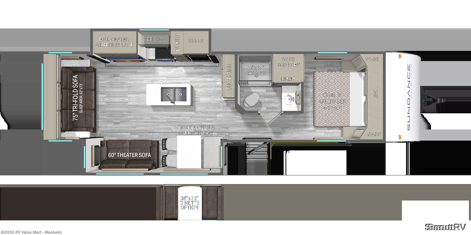 2026 Heartland Sundance Ultra-Lite 29RLBS - New Travel Trailer For Sale by RV Value Mart - Manheim in Manheim, Pennsylvania