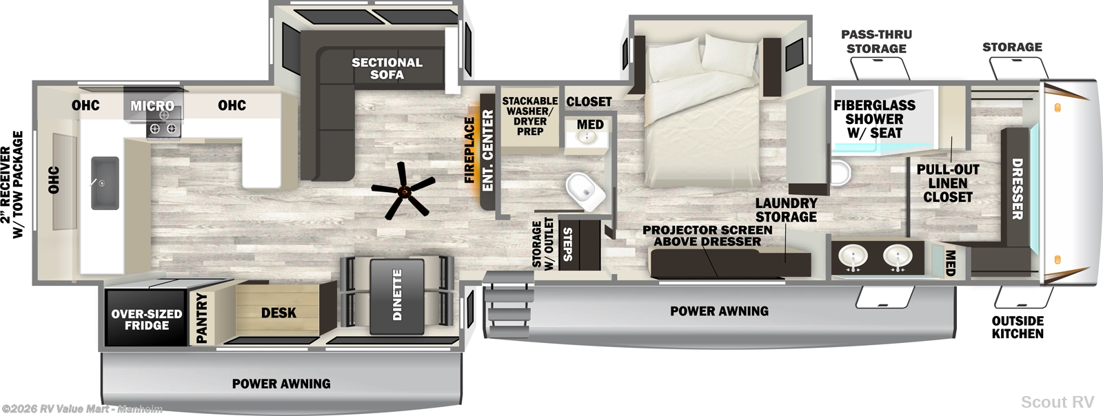 2027 Forest River Sabre 36FLX - New Fifth Wheel For Sale by RV Value Mart - Manheim in Manheim, Pennsylvania