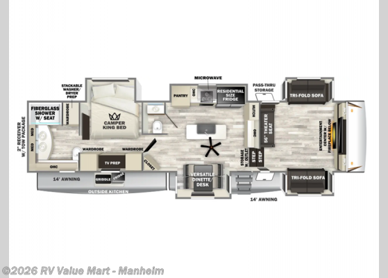 2026 Forest River Sabre 37FLH - New Fifth Wheel For Sale by RV Value Mart - Manheim in Manheim, Pennsylvania
