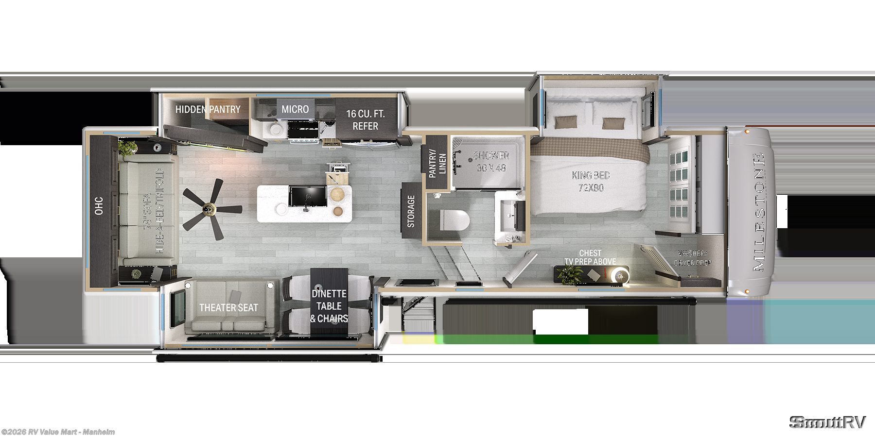 2027 Heartland Milestone 31RL - New Fifth Wheel For Sale by RV Value Mart - Manheim in Manheim, Pennsylvania