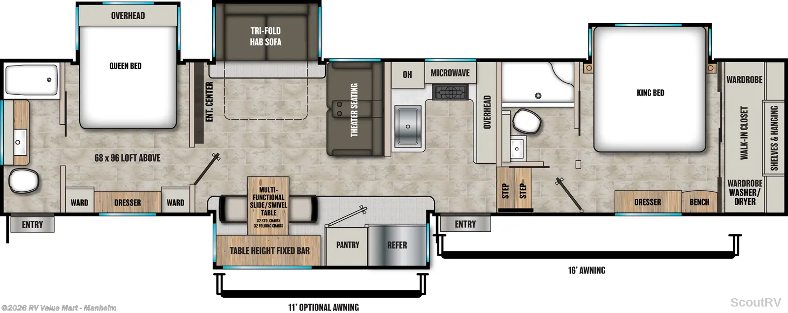 2027 Coachmen Brookstone 395DBL - New Fifth Wheel For Sale by RV Value Mart - Manheim in Manheim, Pennsylvania