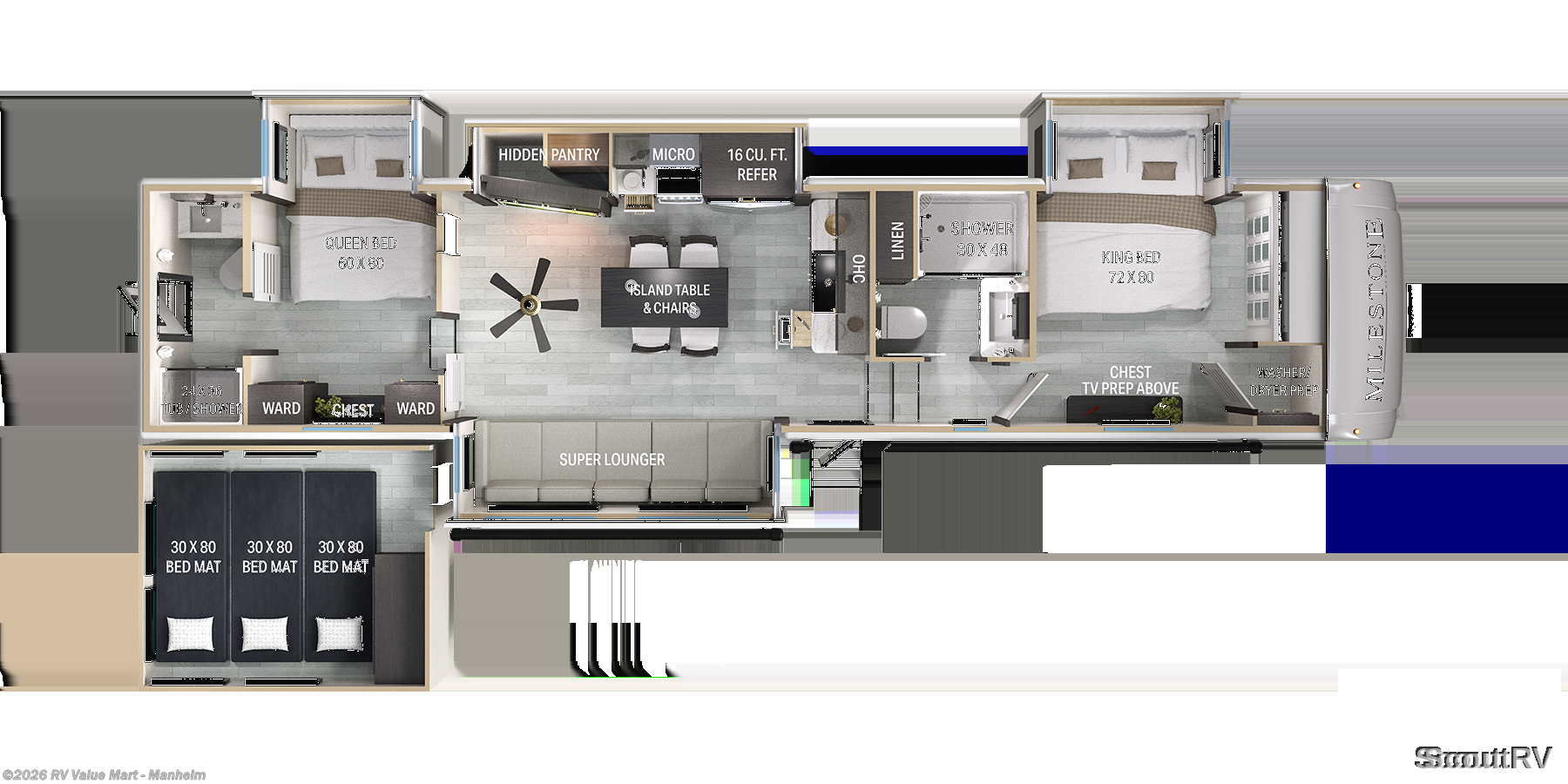 2027 Heartland Milestone 39TB - New Fifth Wheel For Sale by RV Value Mart - Manheim in Manheim, Pennsylvania