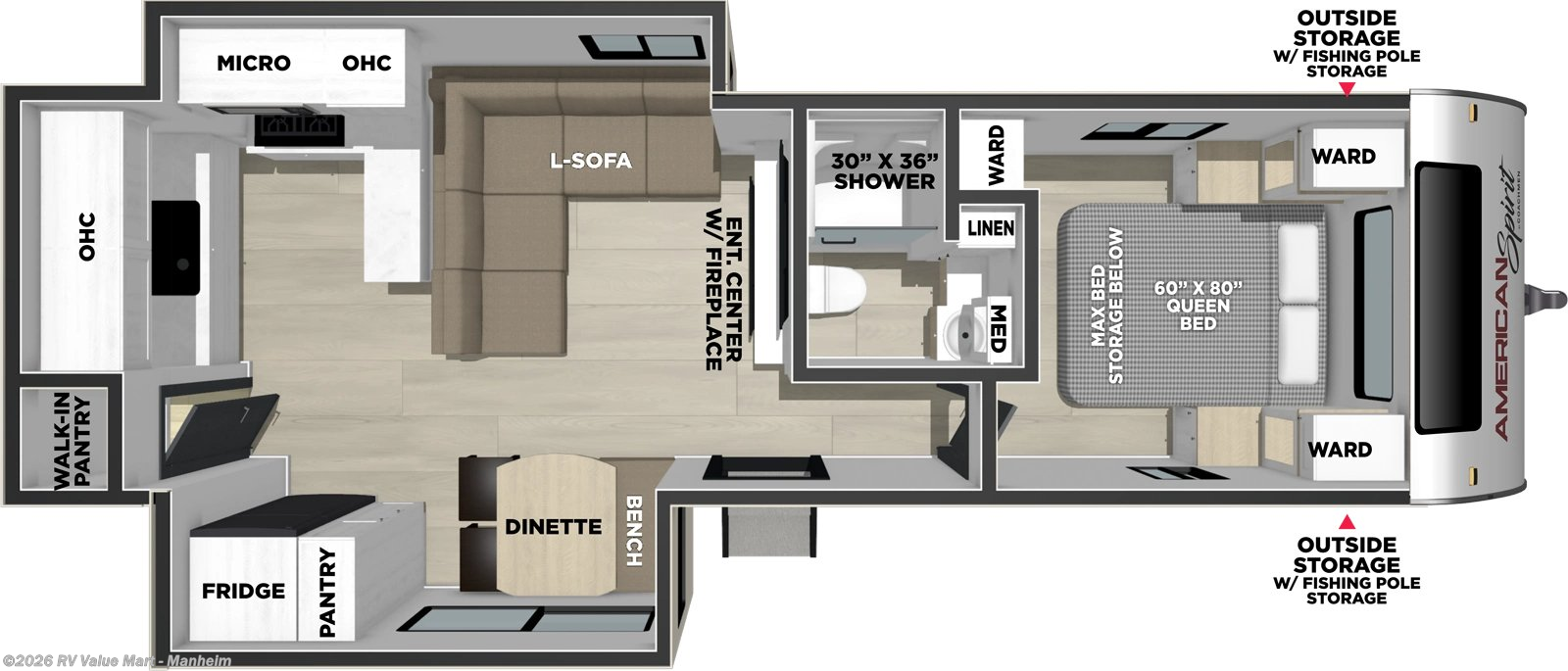 2027 Coachmen American Spirit 2870RK - New Travel Trailer For Sale by RV Value Mart - Manheim in Manheim, Pennsylvania