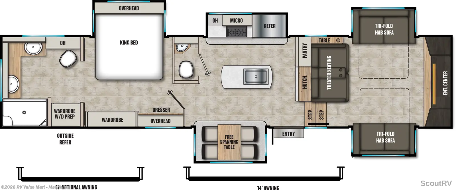 2027 Coachmen Brookstone 344FL - New Fifth Wheel For Sale by RV Value Mart - Manheim in Manheim, Pennsylvania