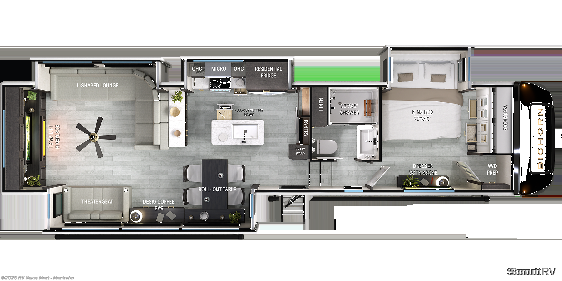 2027 Heartland Bighorn 38RE - New Fifth Wheel For Sale by RV Value Mart - Manheim in Manheim, Pennsylvania