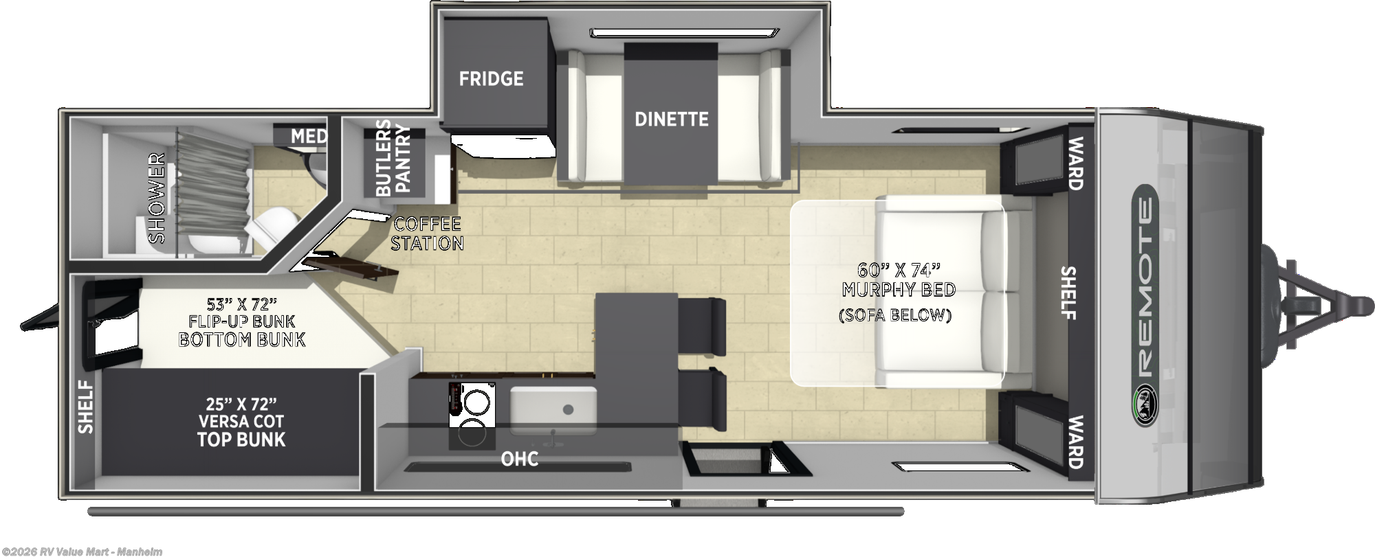2027 Coachmen Remote 228RBH - New Travel Trailer For Sale by RV Value Mart - Manheim in Manheim, Pennsylvania