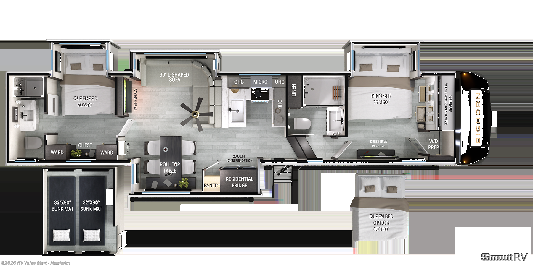 2027 Heartland Bighorn 38DS - New Fifth Wheel For Sale by RV Value Mart - Manheim in Manheim, Pennsylvania