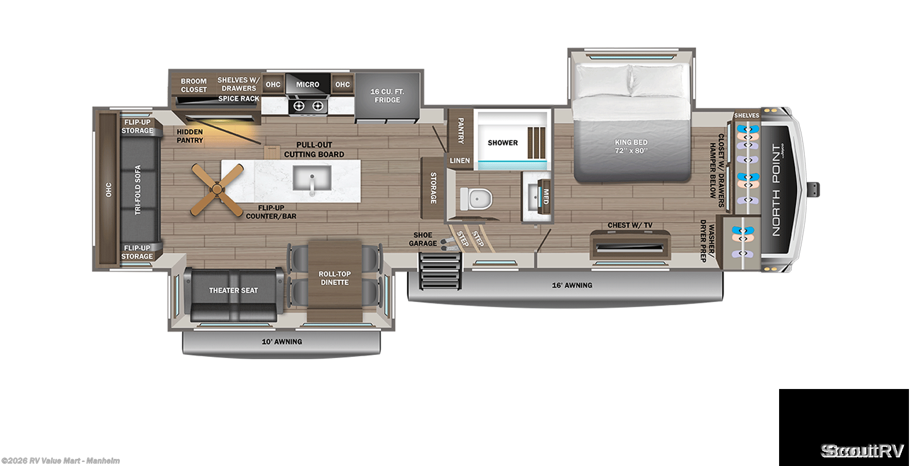 2025 Jayco North Point 310RLTS - Used Fifth Wheel For Sale by RV Value Mart - Manheim in Manheim, Pennsylvania