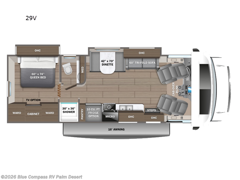2025 Travel Supreme C Series Premier 29V - New Class C For Sale by Blue Compass RV Palm Desert in Palm Desert, California features Slideout