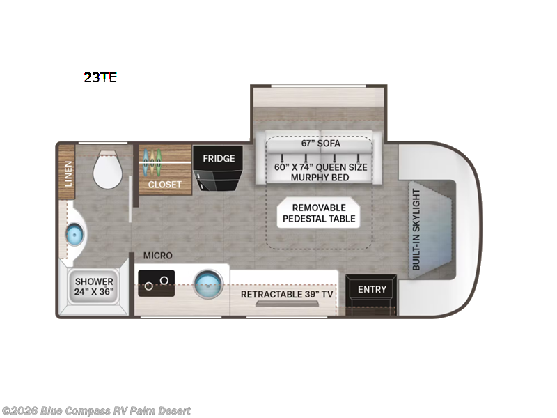 2022 Thor Motor Coach Gemini AWD 23TE - Used Class B+ For Sale by Blue Compass RV Palm Desert in Palm Desert, California features Slideout