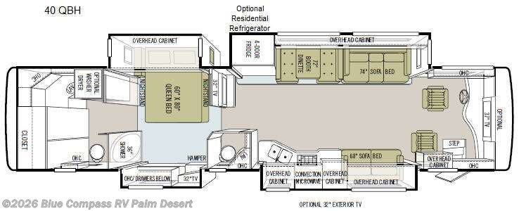 2011 Tiffin Phaeton 40 QBH - Used Class A For Sale by Blue Compass RV Palm Desert in Palm Desert, California features Slideout