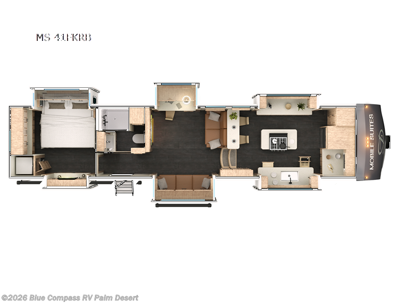 2025 DRV Mobile Suites 41FKRB - New Fifth Wheel For Sale by Blue Compass RV Palm Desert in Palm Desert, California features Slideout