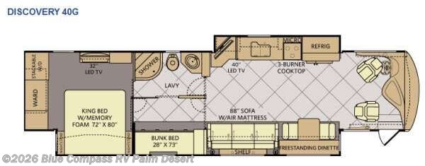 2015 Fleetwood Discovery 40G - Used Class A For Sale by Blue Compass RV Palm Desert in Palm Desert, California features Slideout