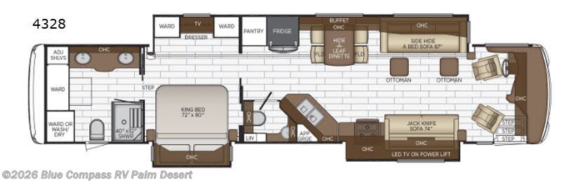 2019 Newmar Dutch Star 4328 - Used Class A For Sale by Blue Compass RV Palm Desert in Palm Desert, California features Slideout