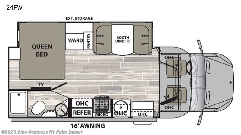2020 Dynamax Corp isata 3 24FW - Used Class C For Sale by Blue Compass RV Palm Desert in Palm Desert, California features Slideout