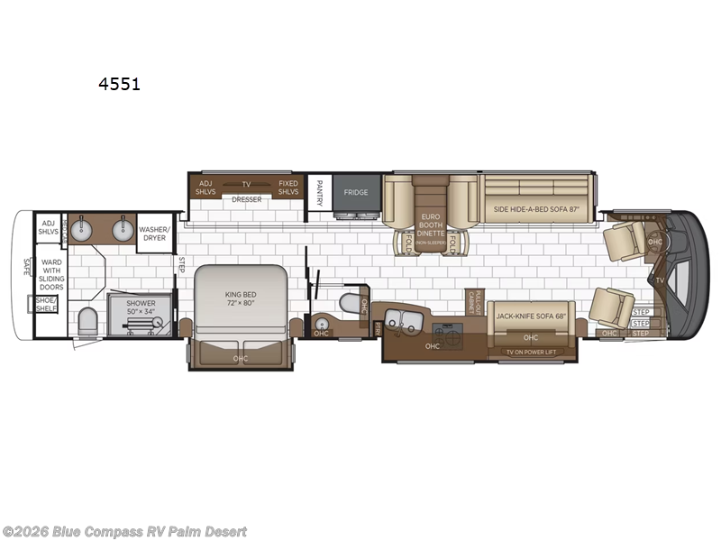 2026 Newmar Essex 4551 - New Class A For Sale by Blue Compass RV Palm Desert in Palm Desert, California features Slideout