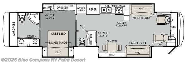 2012 Monaco RV Diplomat 43 DFT - Used Class A For Sale by Blue Compass RV Palm Desert in Palm Desert, California features Slideout