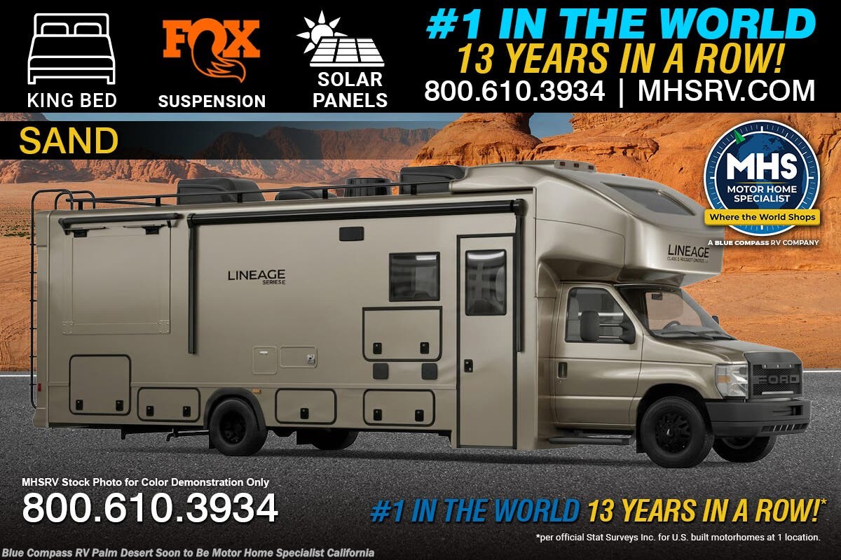2027 Grand Design Lineage Series E 30DC RV W/ Full Body Paint, King Bed, FOX Suspension, Solar, COBRA Airflow &amp; More