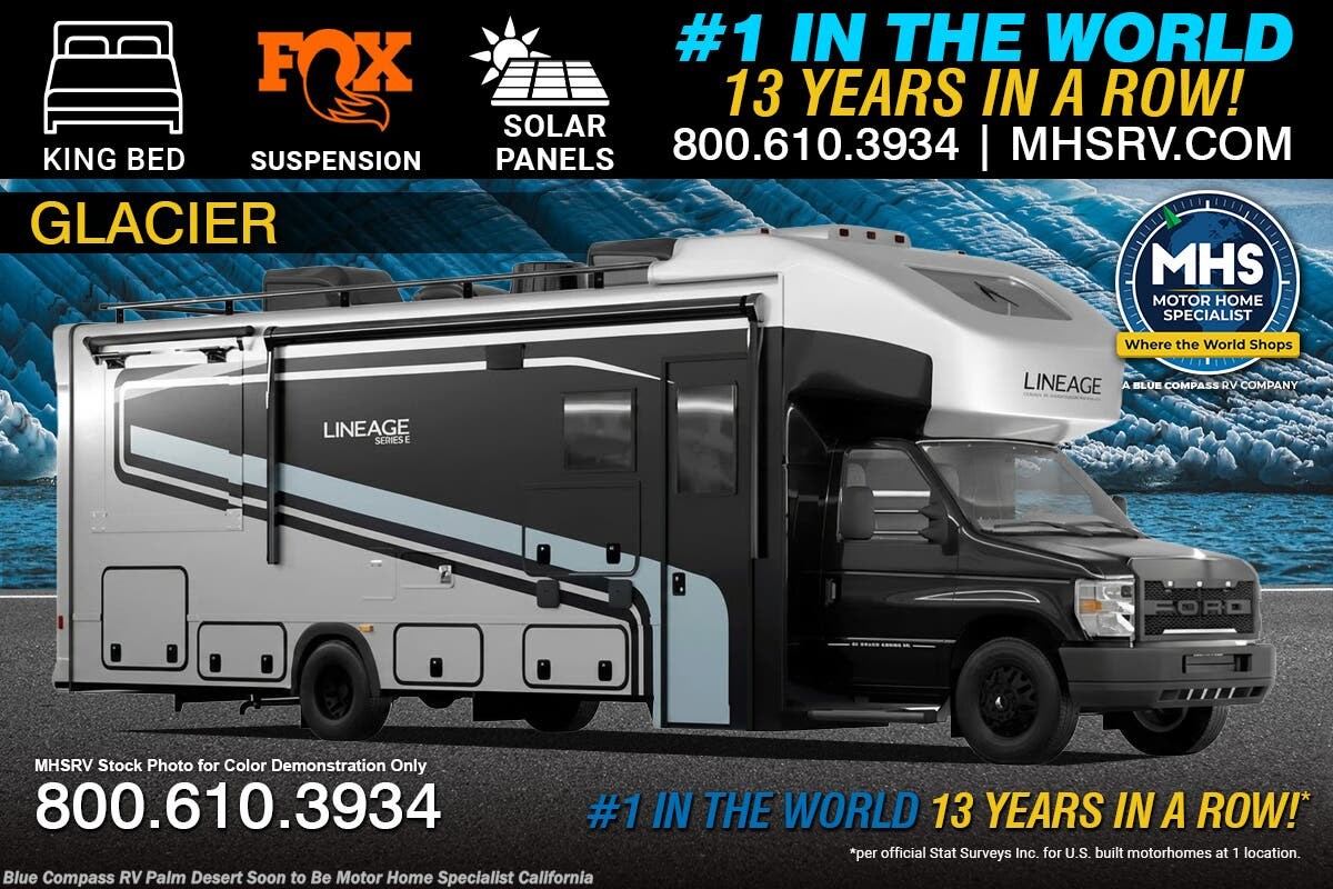 2027 Grand Design Lineage Series E 30DC RV W/ Full Body Paint, King Bed, FOX Suspension, Alum. Running Boards, Solar, COBRA Airflow &amp; More