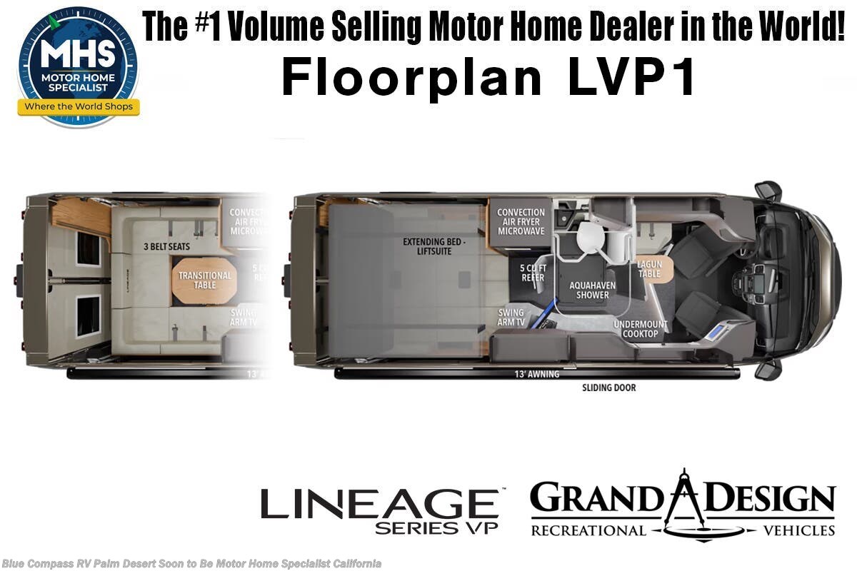 Floorplan of 2027 Grand Design Lineage Series VP LVP1