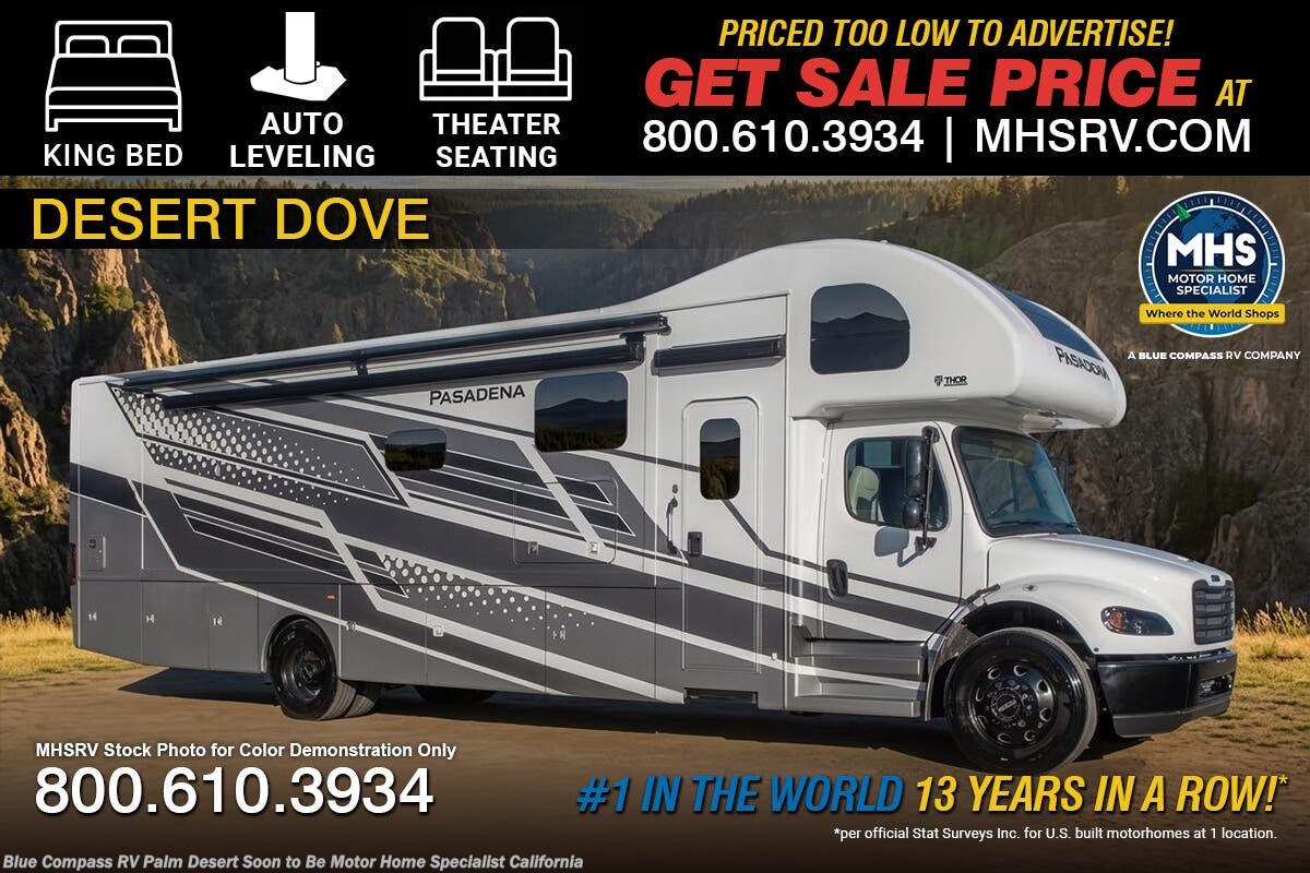 2027 Thor Motor Coach Pasadena 34XG Super C W/ King Bed, Auto Leveling, Theater Seating, Solar, W/D &amp; Much More