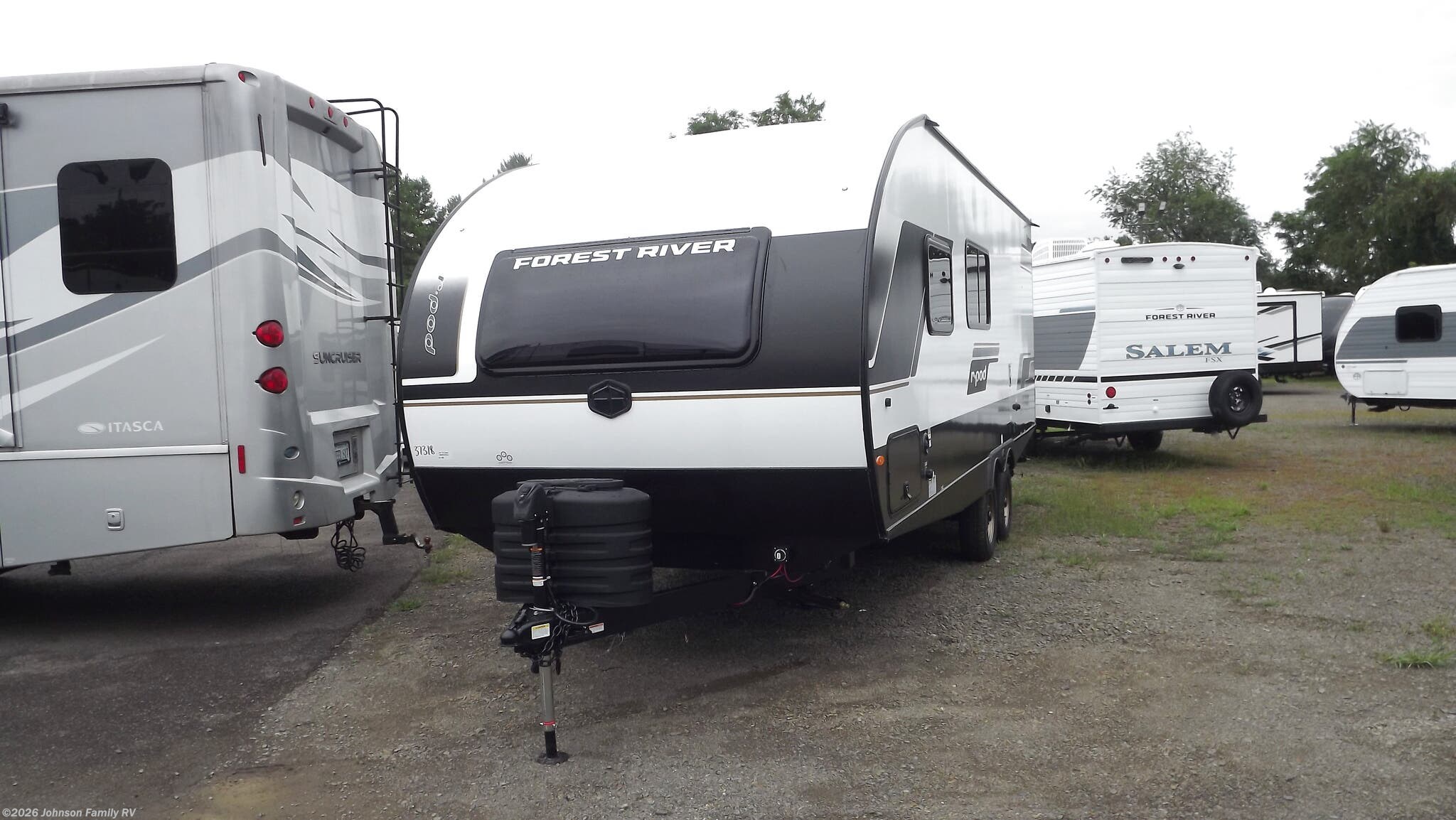 2027 Forest River R-Pod RP-205 - New Travel Trailer For Sale by Johnson Family RV in Woodlawn, Virginia features Toilet, TV, Refrigerator, Shower, Convection Microwave