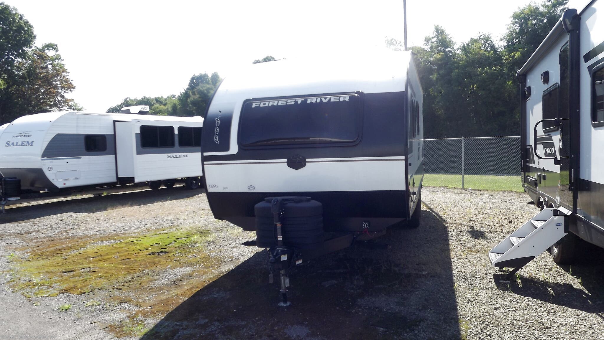 2027 Forest River R-Pod RP-208 - New Travel Trailer For Sale by Johnson Family RV in Woodlawn, Virginia features Slam Latch Baggage Doors, Azdel Composite Panels, Power Awning, TV, Microwave