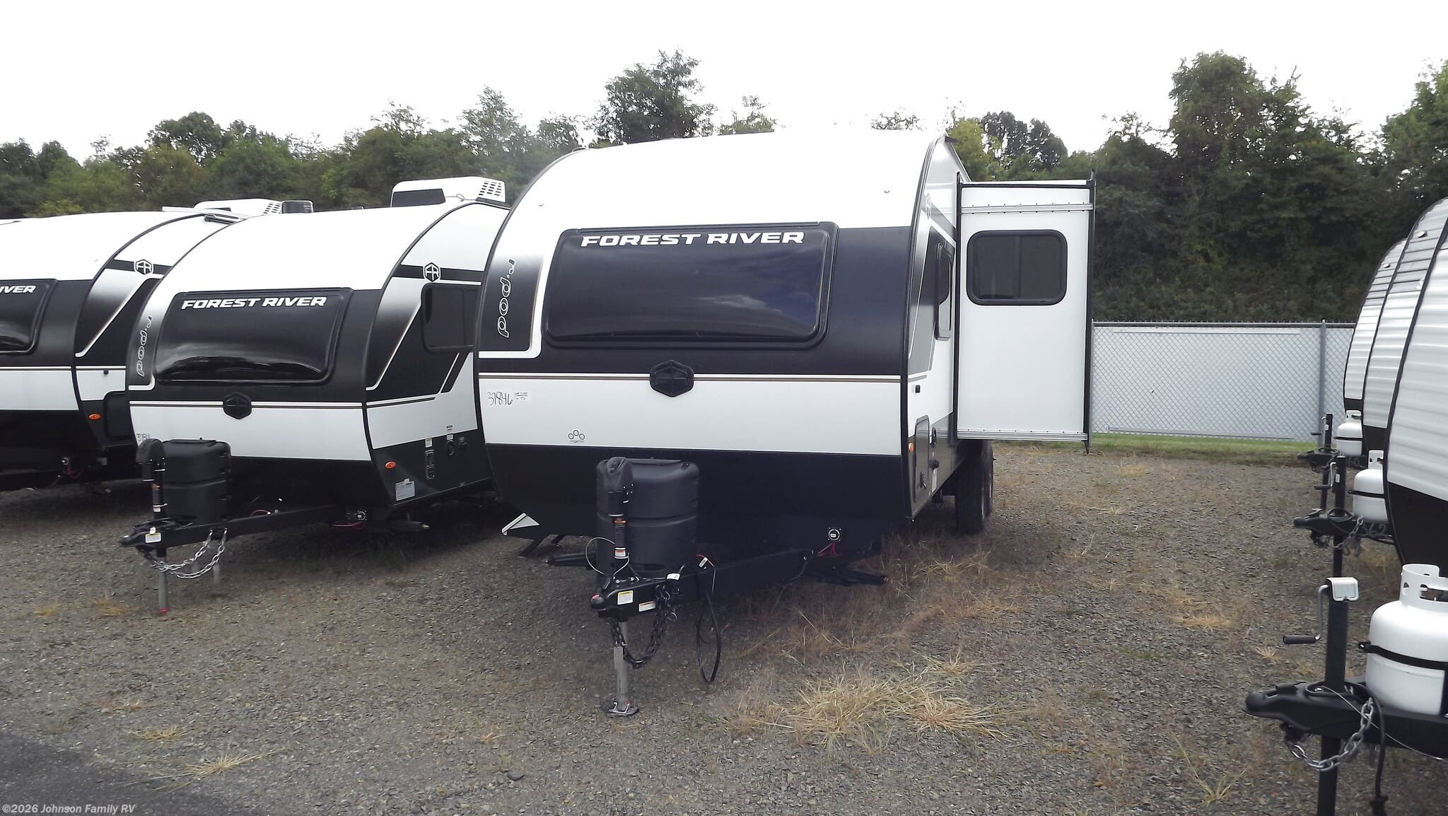 2027 Forest River R-Pod RP-203 - New Travel Trailer For Sale by Johnson Family RV in Woodlawn, Virginia features Slam Latch Baggage Doors, Power Awning, TV, Awning, Azdel Composite Panels