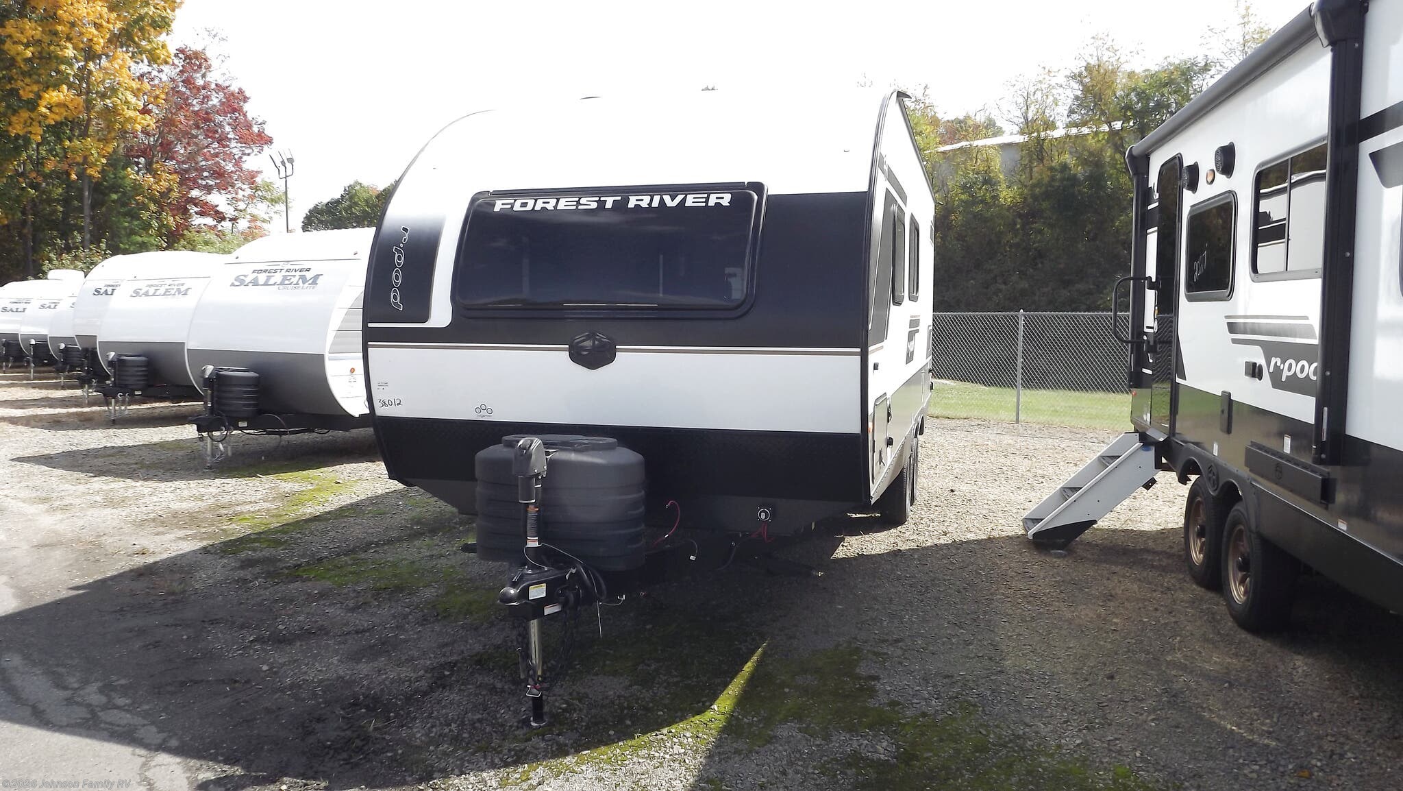 2027 Forest River R-Pod RP-208 - New Travel Trailer For Sale by Johnson Family RV in Woodlawn, Virginia features Microwave, Power Awning, Shower, Slam Latch Baggage Doors, Air Conditioning