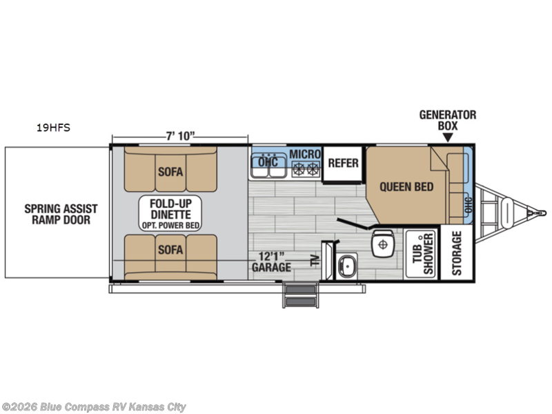 2018 Forest River XLR Hyper Lite 19HFS - Used Toy Hauler For Sale by Blue Compass RV Kansas City in Grain Valley, Missouri