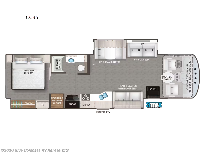 2024 Thor Motor Coach Luminate CC35 - Used Class A For Sale by Blue Compass RV Kansas City in Grain Valley, Missouri features Slideout