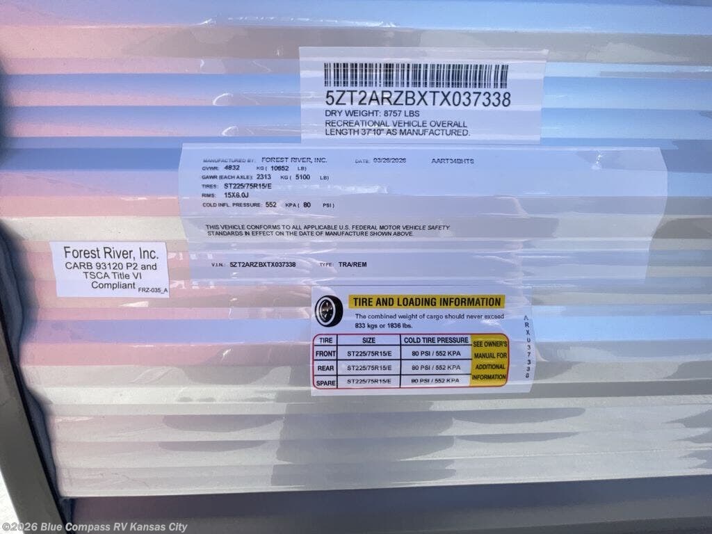 New 2026 Forest River Aurora 34BHTS-2Q available in Grain Valley, Missouri