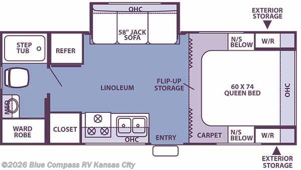 2006 Forest River Rockwood 2304S - Used Travel Trailer For Sale by Blue Compass RV Kansas City in Grain Valley, Missouri features Slideout