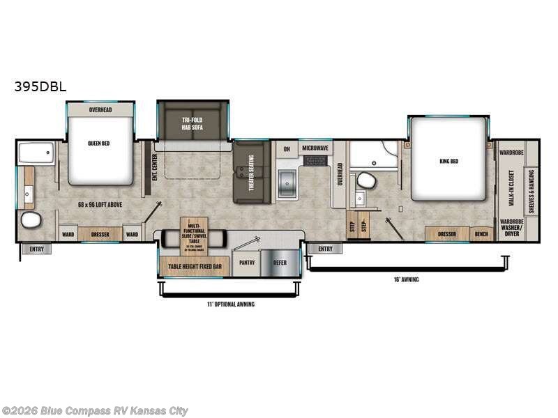 2026 Coachmen Brookstone 395DBL - New Fifth Wheel For Sale by Blue Compass RV Kansas City in Grain Valley, Missouri features Slideout