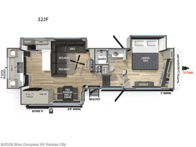 2027 Forest River Wolverine 32JF - New Fifth Wheel For Sale by Blue Compass RV Kansas City in Grain Valley, Missouri features Slideout