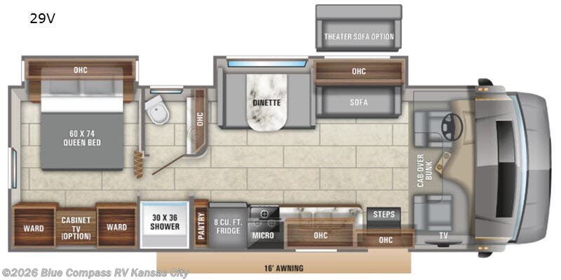 2020 Entegra Coach Odyssey 29V - Used Class C For Sale by Blue Compass RV Kansas City in Grain Valley, Missouri features Slideout
