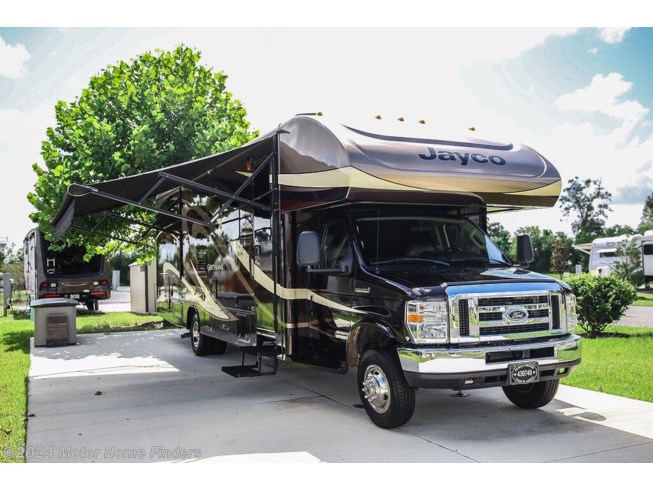 2016 Jayco Greyhawk 29MV - Used Class C For Sale by Motor Home Finders in Chiefland, Florida features Tinted Windows, DVD Player, Surround Sound System, Thermal Pane Windows, Pet Friendly