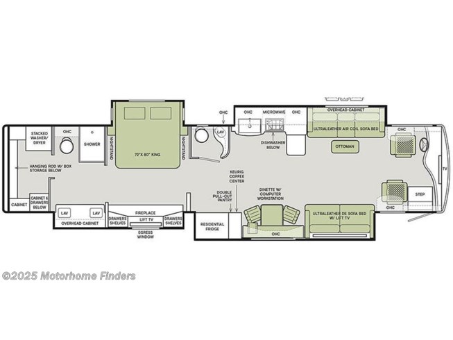 2022 Tiffin Zephyr 45 PZ floorplan image