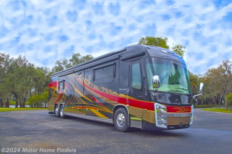 &lt;p class=&quot;MsoNormal&quot;&gt;This beautiful 2019 Entegra Cornerstone 45B Passive Steer Tag Axle, All Electric, Bath and a Half coach is powered by a Cummins&amp;reg; 15-liter X15 turbocharged 605 HP engine, rides on a Spartan&amp;reg; K3 raised-rail chassis a w/&lt;span style=&quot;mso-font-kerning: 0pt; mso-ligatures: none;&quot;&gt;Hadley automatic hydraulic air leveling system and is mated to an Allison&amp;reg; 4,000 MH 6-speed transmission.&lt;span style=&quot;mso-spacerun: yes;&quot;&gt;&amp;nbsp; &lt;/span&gt;She has a 20,000-lb. Hitch weight.&lt;/span&gt;&lt;/p&gt;
&lt;p class=&quot;MsoNormal&quot;&gt;She looks stunning with her Imperial FBP, her Oxford interior, her Tuscan Cherry cabinetry, her stainless-steel trim, and her polished aluminum wheels.&lt;/p&gt;
&lt;p class=&quot;MsoNormal&quot;&gt;You enter the cockpit using the lit grab handle with keypad system (for keyless entry) and powered flush stepwell cover and see powered front sun visors and privacy shades, 8-way power, lumbar, heated and cooled natural leather driver and passenger seats, VIP wood-grain, leather-wrapped, power-tilt and telescoping steering wheel with integrated controls for radio, cruise, wipers and Bluetooth&amp;reg; phone, Dual, glass panel 9&amp;rdquo; touchscreen in-dash infotainment center with Rand McNally&amp;trade; RV navigation, Bluetooth&amp;reg;, SiriusXM&amp;trade;, AM/FM tuner, integrated camera control, house mode whole-coach audio distribution, and integrated 10&amp;rdquo; Vegatouch coach control, Samsung&amp;reg; 32&amp;rdquo; LED HDTV in front overhead and JBL&amp;reg; premium audio 11-speaker sound system with amplifier, speakers and DVC subwoofer.&lt;/p&gt;
&lt;p class=&quot;MsoNormal&quot;&gt;Key technology in the cockpit includes the Valid 15&amp;rdquo; digital dash with selector knob and three main selection screens, Chrome, heated, remote-control, side-view mirrors with integrated cameras and blind-spot indicators, Total Vision HD blind spot monitoring system displayed on digital dash screen, Collision mitigation system with collision warning, adaptive cruise control and electronic stability control, ABS disc brakes, tire pressure monitoring system (TPMS), automatic traction control and Safehaul tow vehicle air brake system.&lt;/p&gt;
&lt;p class=&quot;MsoNormal&quot;&gt;The interior boasts integrated accent lighting, recessed LED lighting, powered solar day and blackout night shades, 50&amp;rdquo; Samsung&amp;reg; LED HDTV w/Sony&amp;reg; HD Blu-Ray&amp;trade; player, Bose&amp;reg; Soundbar 300 sound system with wireless surround sound speakers, hand-laid, high-gloss heated porcelain floor tiles, and an LED-fireplace.&lt;/p&gt;
&lt;p class=&quot;MsoNormal&quot;&gt;Furniture is comprised of natural leather powered theater seating (3 recliners) and a dining table w/chairs.&lt;/p&gt;
&lt;p class=&quot;MsoNormal&quot;&gt;External communication is supported by a Winegard In-Motion Satellite, a Winegard&amp;reg; TRAV&amp;rsquo;LER satellite dish DIRECTV&amp;reg; and a Winegard&amp;reg; Rayzar automatic powered TV antenna.&lt;/p&gt;
&lt;p class=&quot;MsoNormal&quot;&gt;The galley has Quartz countertops with a stainless-steel dual bowl sink, dimmable LED accent lighting, porcelain tile backsplash with glass design inlays and a ceramic border, Whirlpool&amp;reg; stainless-steel residential refrigerator with ice maker and water dispenser, a 2-burner Induction cooktop with cover, Whirlpool&amp;reg; Gold 1.9-cu. Ft. Convection microwave oven, a dishwasher with wood raised panel door front, a Maxxair&amp;reg; power vent exhaust fan with intake and a central vacuum system.&lt;/p&gt;
&lt;p class=&quot;MsoNormal&quot;&gt;The bedroom has a Select Comfort Sleep Number king-sized mattress, a 32&amp;rdquo; Samsung&amp;reg; LED HDTV w/Sony&amp;reg; Blu-Ray&amp;trade; player and Bose&amp;reg; Solo 5 sound bar, a ceiling fan, a safe and a large cedar-lined wardrobe with motion activated LED light.&lt;/p&gt;
&lt;p class=&quot;MsoNormal&quot;&gt;The bathroom has quartz countertops with integrated sinks, dimmable LED accent lighting, porcelain tile shower walls and floor, a frameless glass shower door, a teakwood shower seat, a skylight, a Sanicom Turbo Macerator toilet, a Maxxair&amp;reg; Deluxe power exhaust vent fan and a stacked Whirlpool&amp;reg; washer and dryer.&lt;/p&gt;
&lt;p class=&quot;MsoNormal&quot;&gt;Heating and cooling are provided by (3) 15,000-BTU A/C units with heat pumps and the Aqua-Hot&amp;reg; 450D hydronic water and heating system.&lt;/p&gt;
&lt;p class=&quot;MsoNormal&quot;&gt;Power/electrical components include an Onan&amp;reg; 12,500-watt diesel generator (with automatic start) on powered slide-out tray, (2) 3,000-watt pure sine wave inverters, (4) L16 AGM batteries, dual 100W Solar panels, a 50-amp power cord on powered reel and a premium surge protector with smart transfer switch.&lt;/p&gt;
&lt;p class=&quot;MsoNormal&quot;&gt;Exterior features include the roof-mounted Girard&amp;reg; Vision dual-pitched patio awnings with LED lights, a Girard&amp;reg; power entrance door awning with LED lights, Girard&amp;reg; Ultra slide out and window awnings, a 40&amp;rdquo; LED HDTV with Bose&amp;reg; Solo 5 sound bar, a freezer, heated basement storage, heated exterior utility center, (2) power slide out basement storage trays, power locking baggage doors, and Aire-Secure&amp;trade; travel locks for all pocket doors.&lt;/p&gt;
&lt;p class=&quot;MsoNormal&quot;&gt;Finally, safety features include frameless, dual-pane, tinted, safety-glass windows, porch light and motion sensor security lights and a security system with glass shatter sensors.&lt;/p&gt;
&lt;p class=&quot;MsoNormal&quot;&gt;This coach is loaded and is ready for its new owner to come and take her home!&lt;/p&gt;