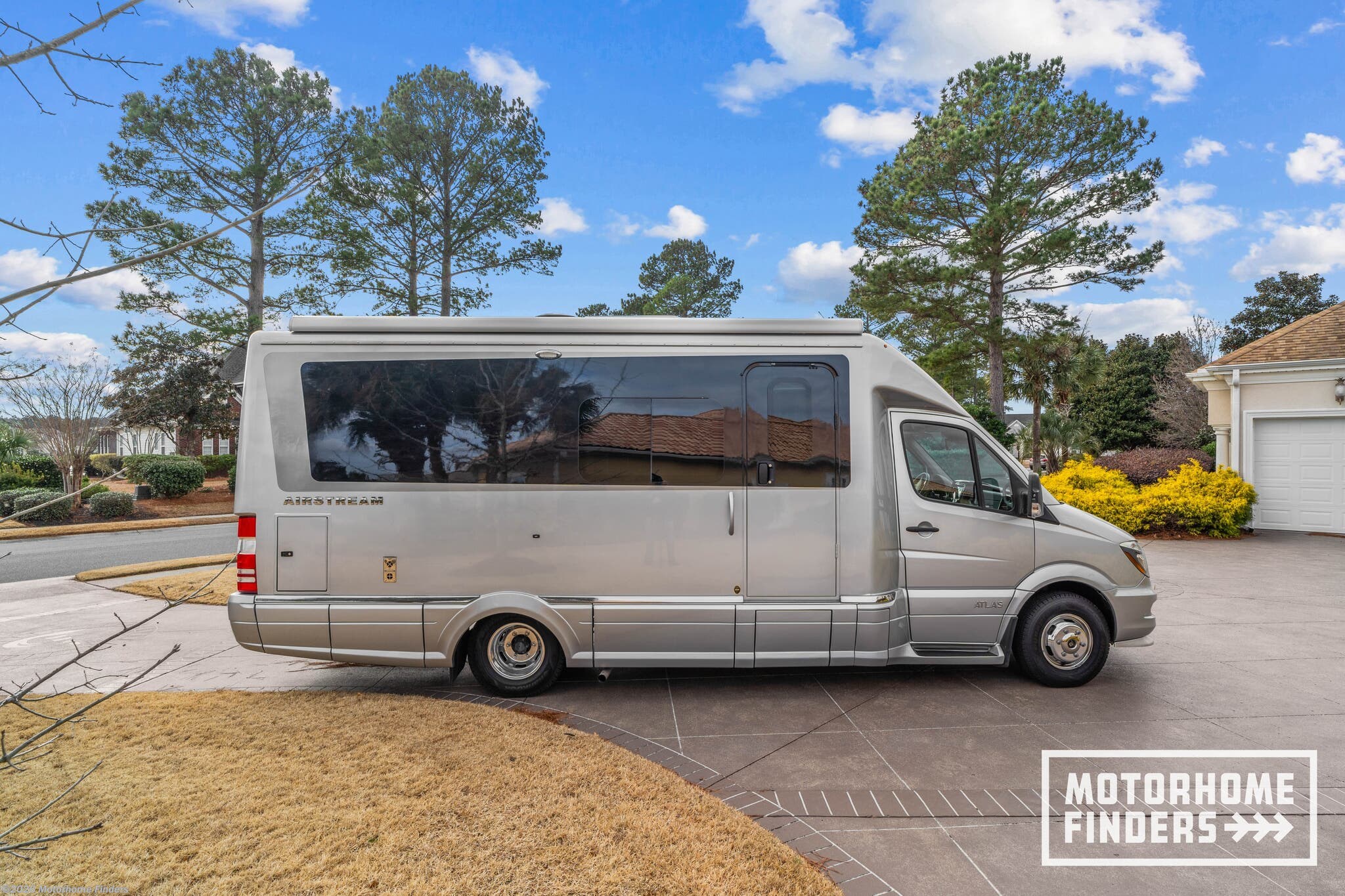 2019 Airstream Atlas Base - Used Class C For Sale by Motorhome Finders in Myrtle Beach, South Carolina features Stabilizer Jacks, Microwave, Medicine Cabinet, Driver's Door, Non-Smoking Unit