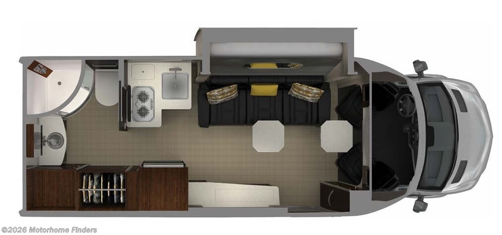 Floorplan of 2019 Airstream Atlas 24MB