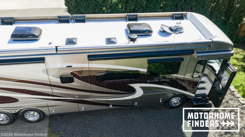 2020 Newmar Dutch Star 4081 - Used Diesel Pusher For Sale by Motorhome Finders in Bremerton, Washington features Leveling Jacks, Electric Heat, GPS Navigation, Automatic Leveling Jacks, Stainless Appliances