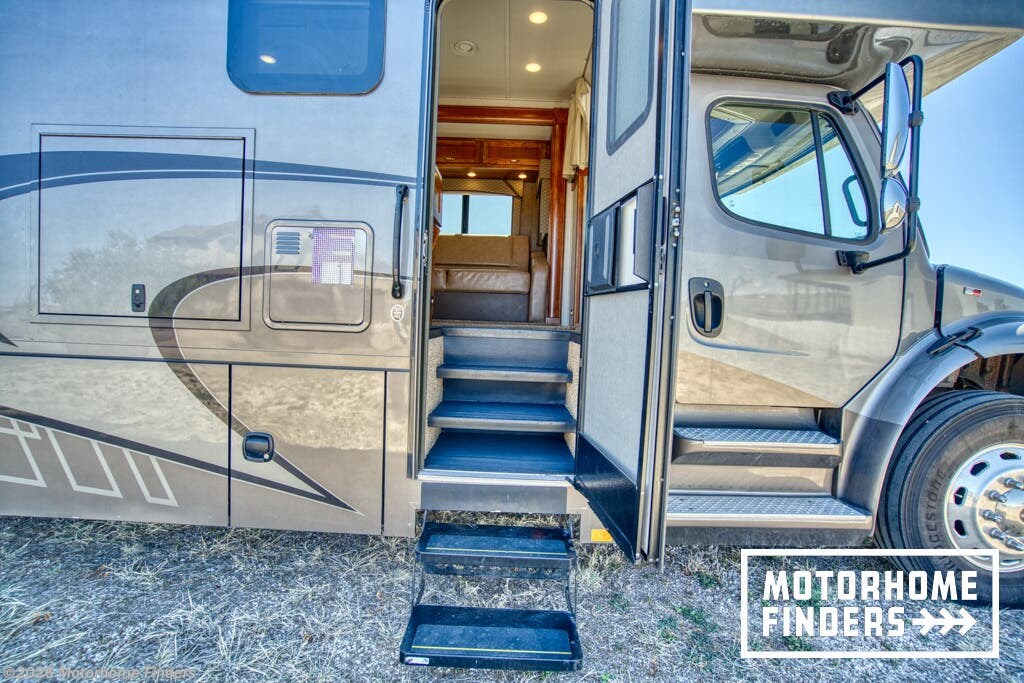 2018 Renegade RV Valencia 38BB - Used Super C For Sale by Motorhome Finders in Hudson, Colorado features Power Awning, Dryer, Heat Pump, Bunk Beds, Awning