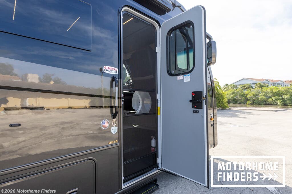 2026 Coachmen Euro 25TB - Used Class A For Sale by Motorhome Finders in Monroe Township, New Jersey features Generator, Awning, Heat Pump, Microwave, Full Body Paint