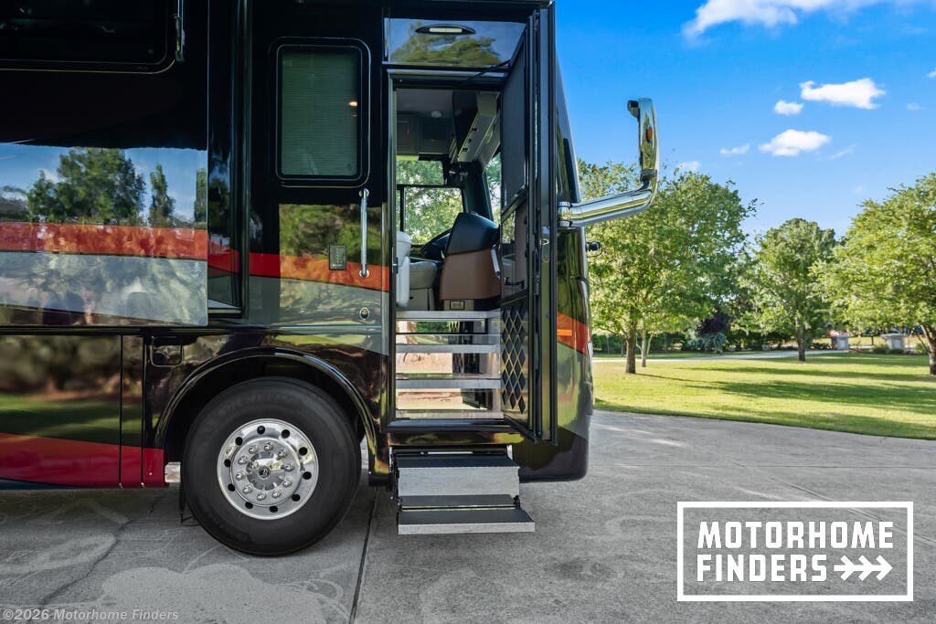 2020 Tiffin Allegro Bus 40IP - Used Diesel Pusher For Sale by Motorhome Finders in Hampstead, North Carolina features Backup Monitor, Stainless Appliances, Fire Extinguisher, Pass Thru Storage, Air Conditioning