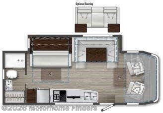 Floorplan of 2024 Winnebago View 24D
