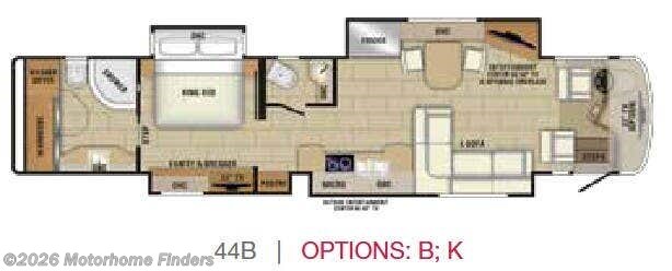 Floorplan of 2018 Entegra Coach Insignia 44B